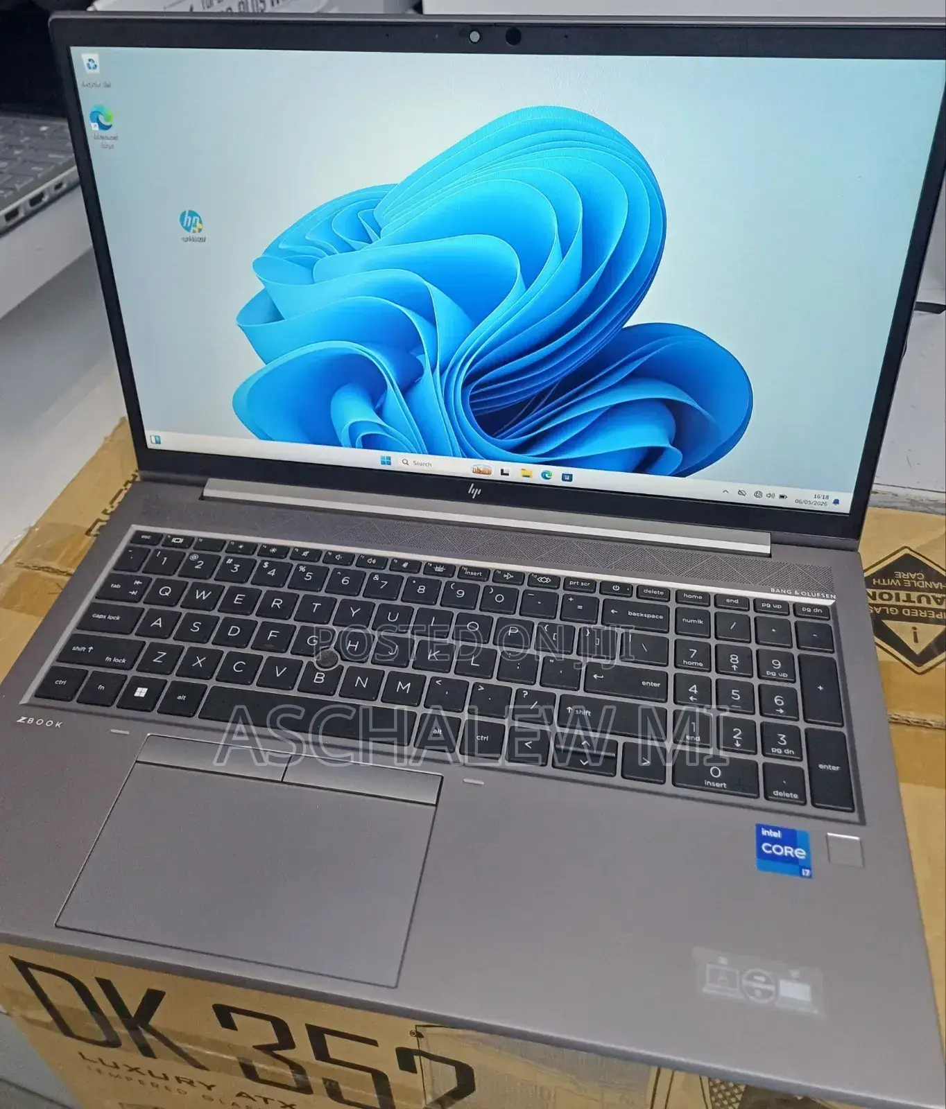 New Laptop HP ZBook 15 16GB Intel Core i7 SSD 512GB