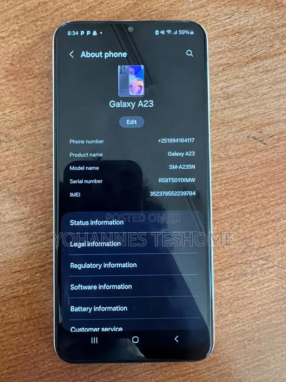 New Samsung Galaxy A23 128 GB White