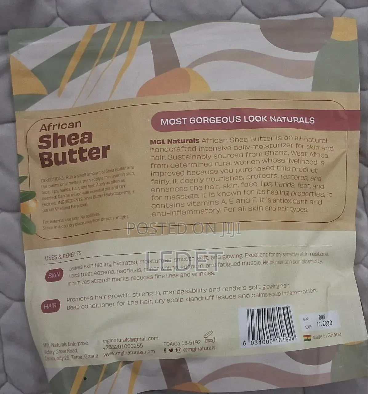 MGL Natural African Shea Butter