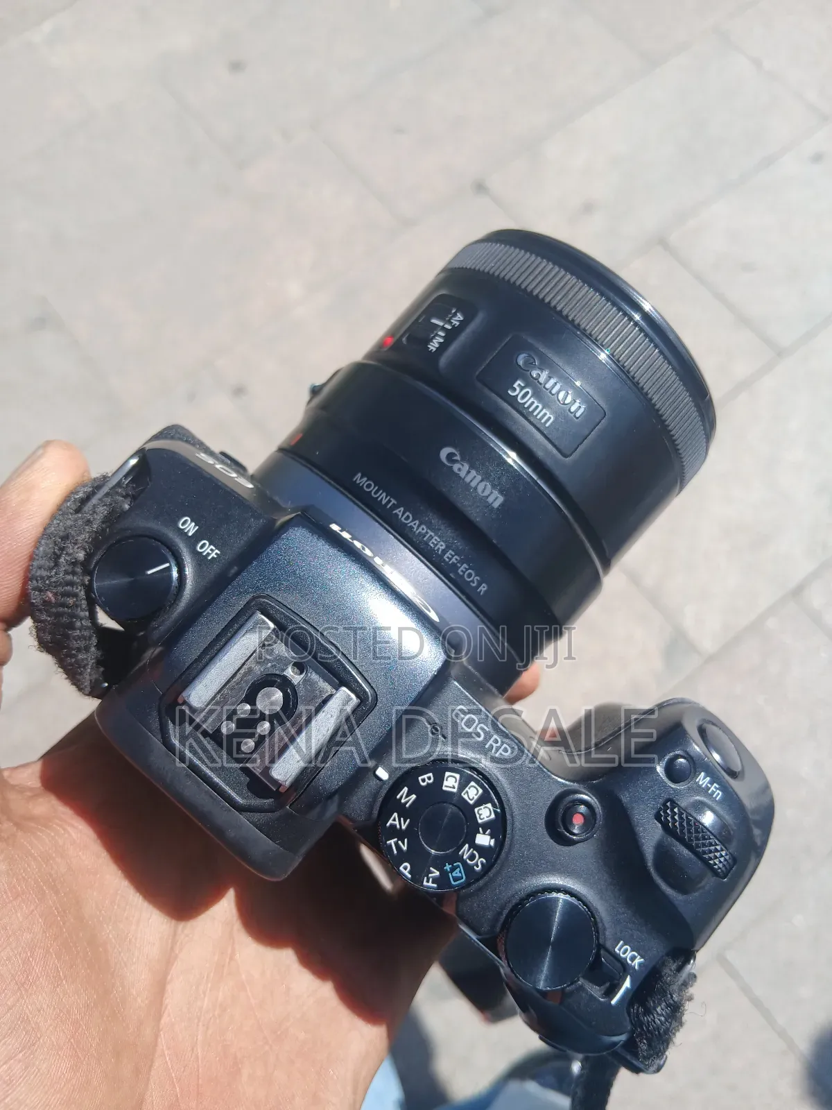 Canon Camerarp With Adepter and Fixed Lens 50mm 1.8 Ef