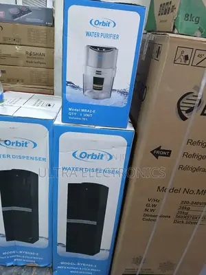 Orbit Water Dispenser, Model Byb590-2, Featuring A Black