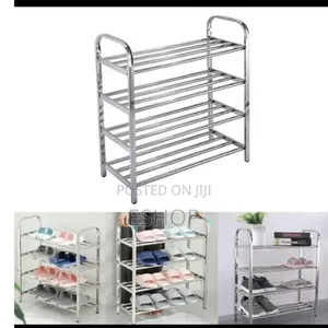 Heavy-Duty 4-Tier Entryway Bench Alternative – Metal Rack