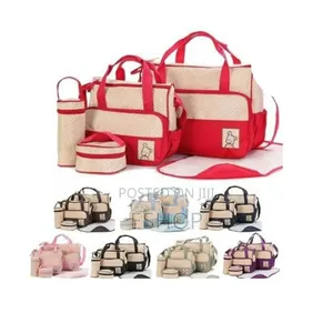 5 Piece Large Capacity Diaper Bag Set – Includes Mummy Bag Wallet