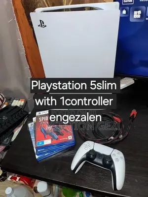 Playstation 5 ከ አንድ Joystick ጋር እና ከ ተለያዩ ሲዲዎች ጋር Egezalehu