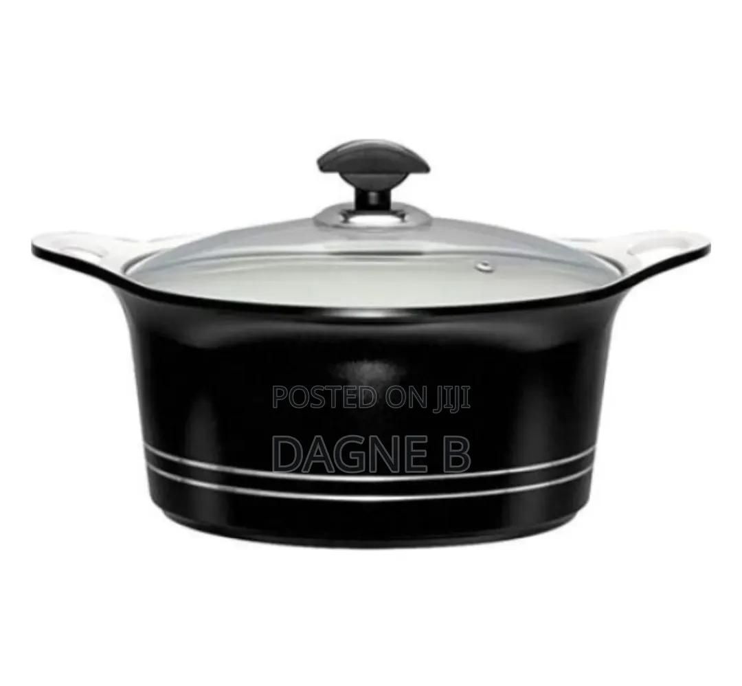 Sonex Heavy Duty Non-Stick Pot ሶኔክስ ሴራሚክ ድስት ባለ 5 ደረጃ