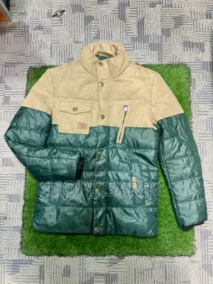 Stylish Two-Tone Puffer Jacket -