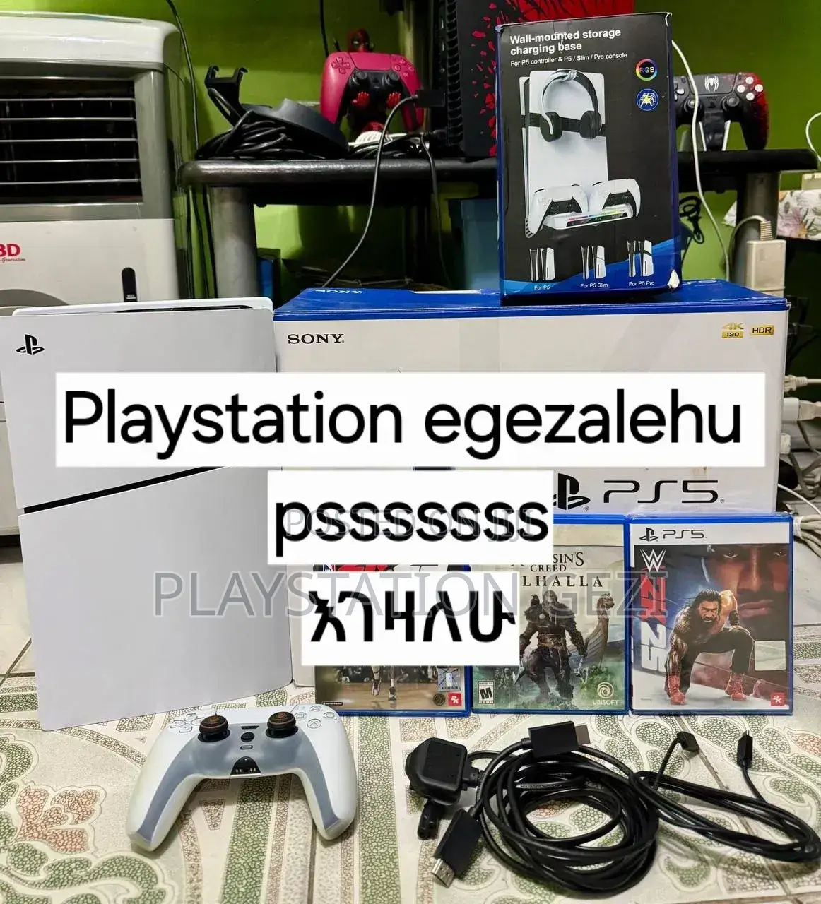 Playstation 5 Eyegezahu New Ps4 Fat Ps3slim እገዛለሁ