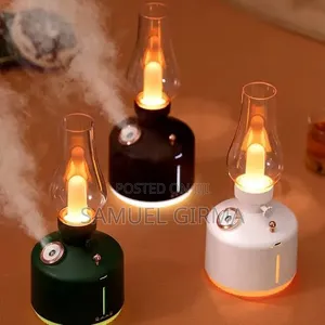 Usb Retro Lamp Air Humidifier With Led Light