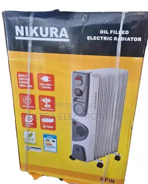 Oil-Filled Nikura Electric Radiator With 9 Fins and a Turbo