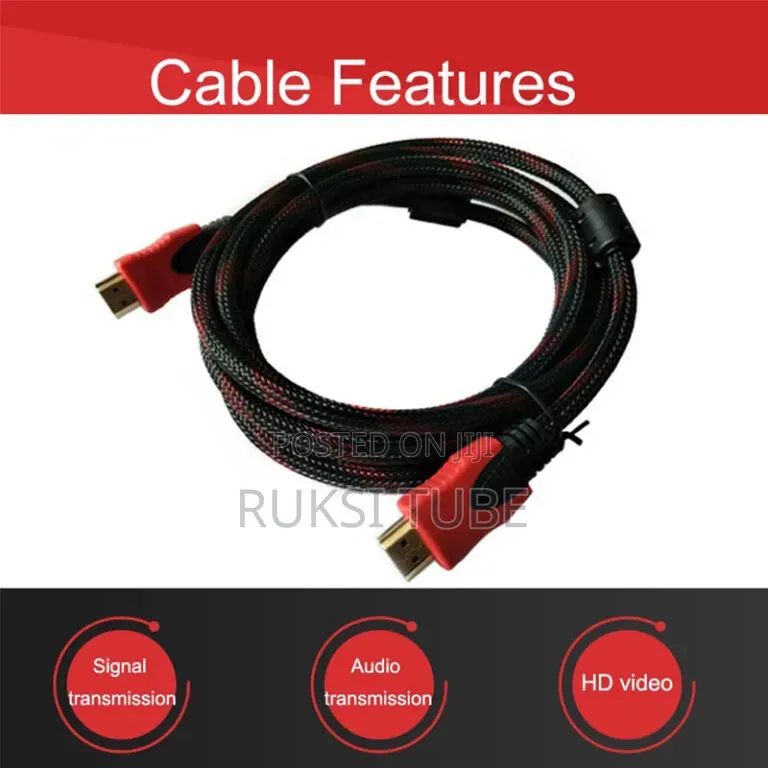 High Quality Hdmi to Hdmi Cable 1080p 1.5 Meters