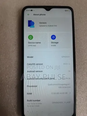 New Oppo A60 256 GB Black