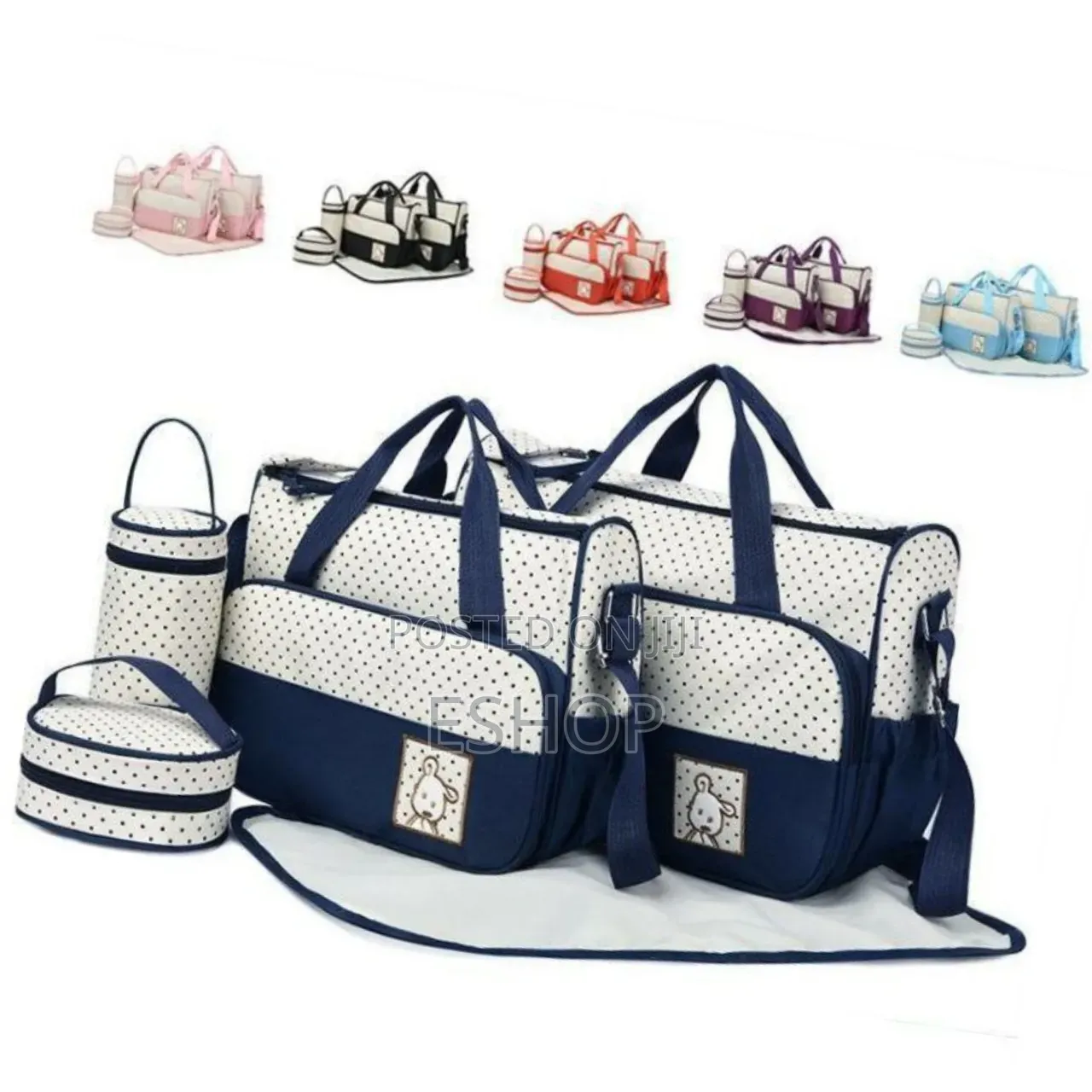 Smart 5-in-1mother Baby Bag System Handbag With Built-in Changing Area