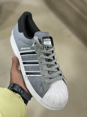 Adidas Superstar Grey Black Sneakers