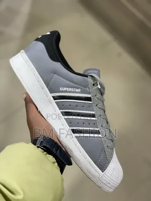Adidas Superstar Grey Black Sneakers