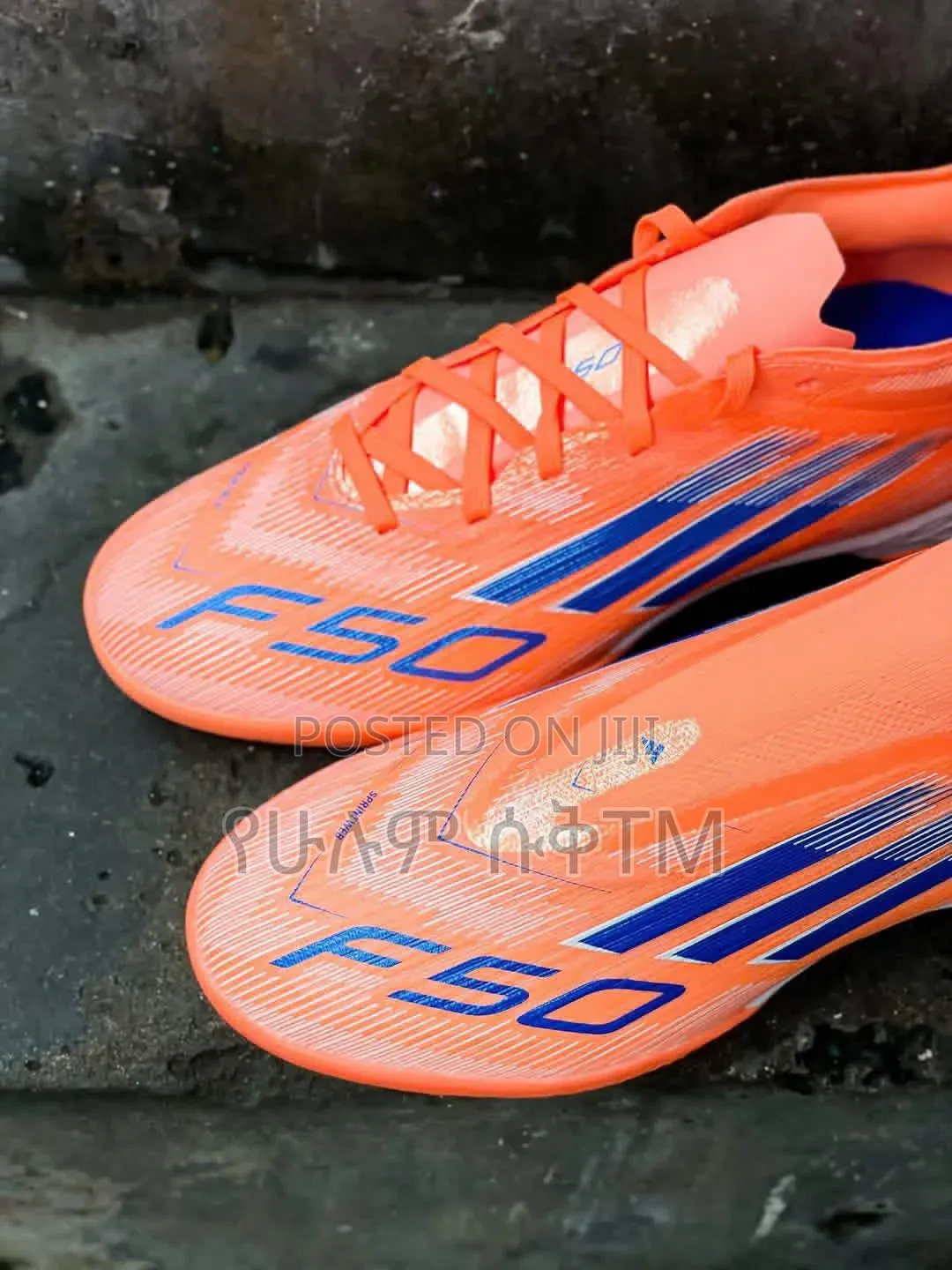 Adidas F50 Tf 'Laceup' 'Ll' "Orange/Blue" Football Cleat Taketa Shoes