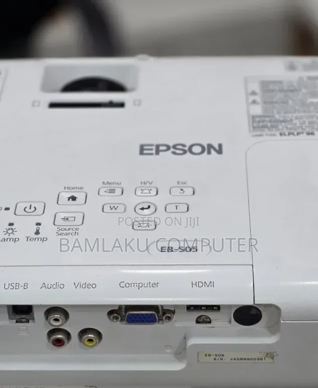 Epson Projector Model Name: Eb-S05 With Bag