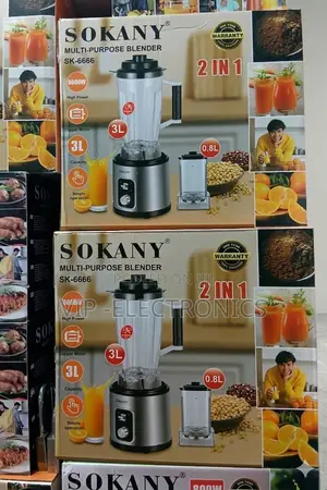 Sokany Blender Juicer Multi-Purpose 2-in-1 High Power Blender