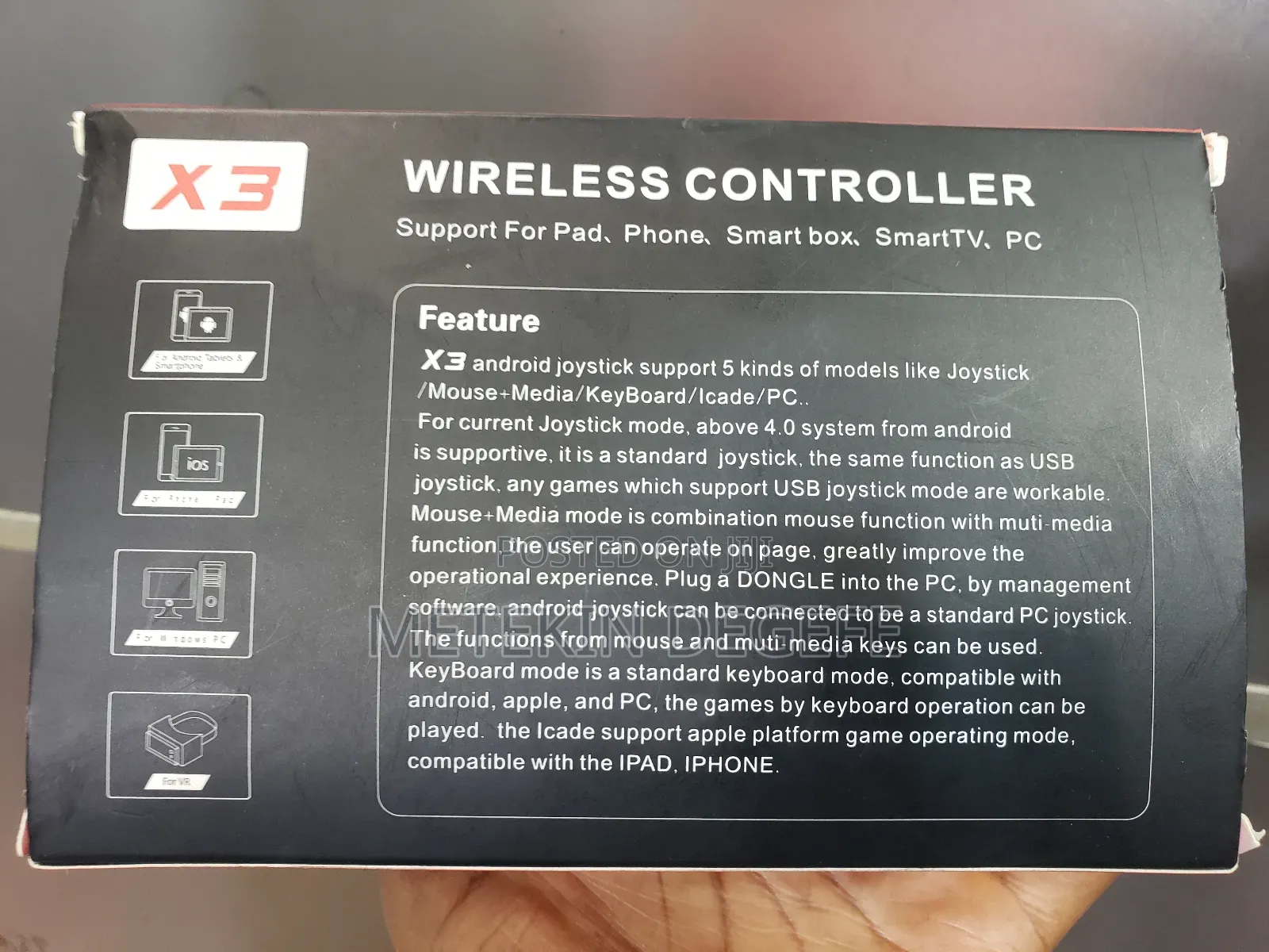 X3 Wireless Game Controller.