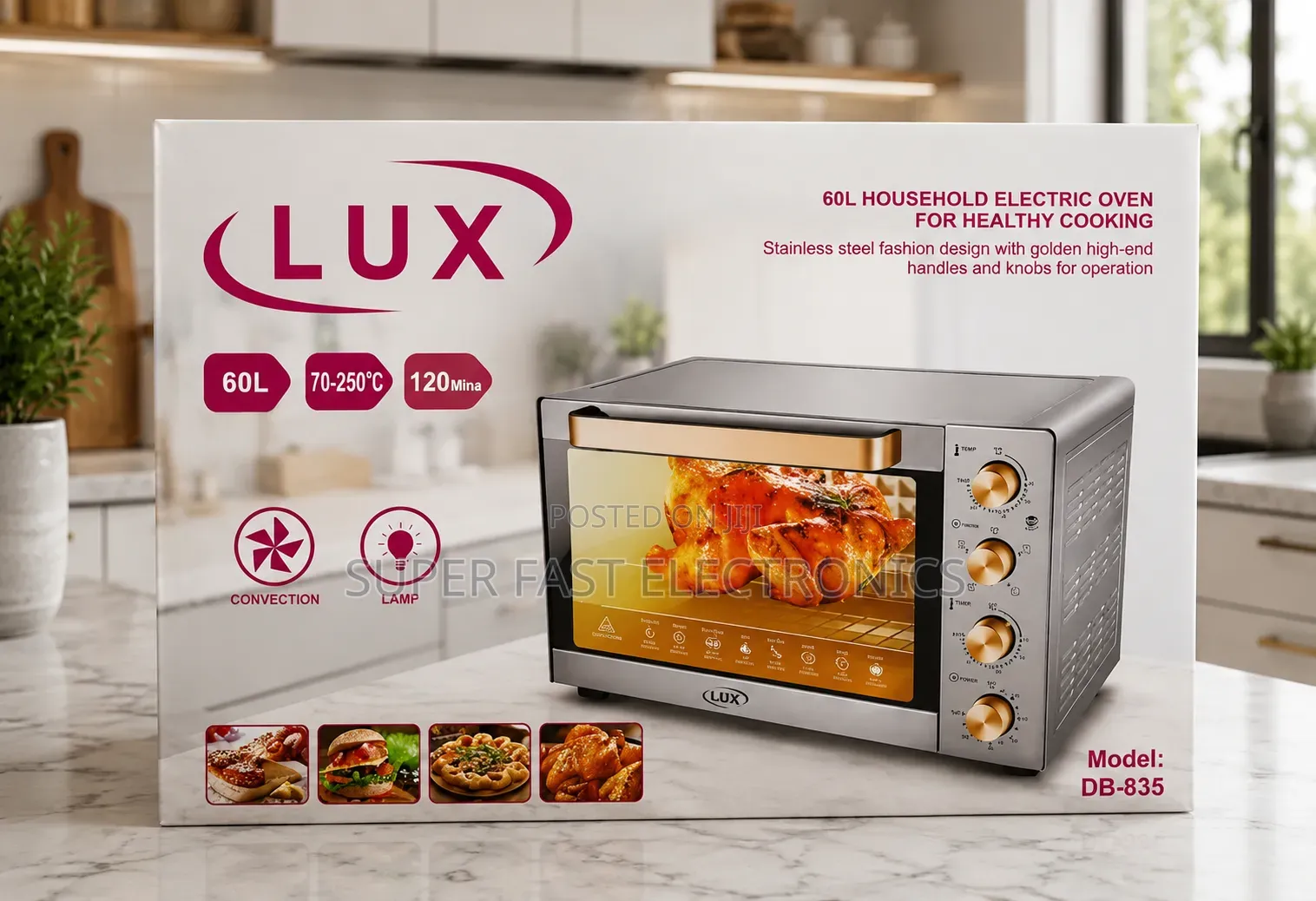 ​Lux Mini Oven 60l Household Electric Convection Oven