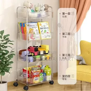 Storage Organizer Cart for Kitchen, Bathroom, Office, Laundry Room