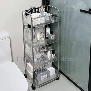 Storage Organizer Cart for Kitchen, Bathroom, Office, Laundry Room