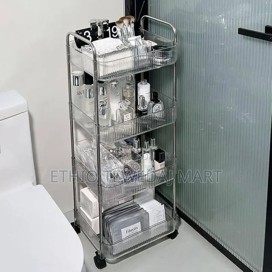 Storage Organizer Cart for Kitchen, Bathroom, Office, Laundry Room