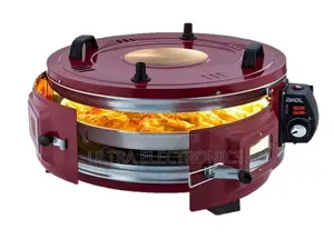 Akel Af140 Electric Round Oven in Burgundy. የዳቦ መጋገሪያ