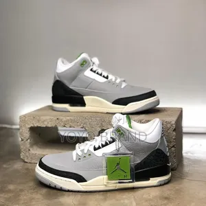 New Arrival Nike Air Jordan 3 Retro"Chlorophyll "Unisex Half Boots