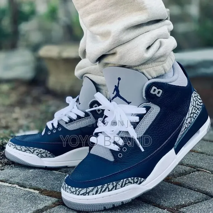 Nike Air Jordan 3 Retro "Mid Night Navy" George Town Unisex Shoes