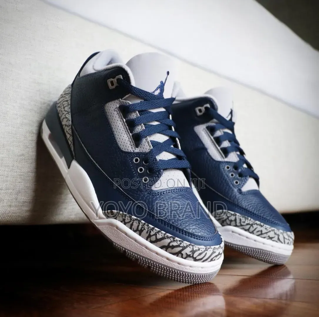 Nike Air Jordan 3 Retro "Mid Night Navy" George Town Unisex Shoes
