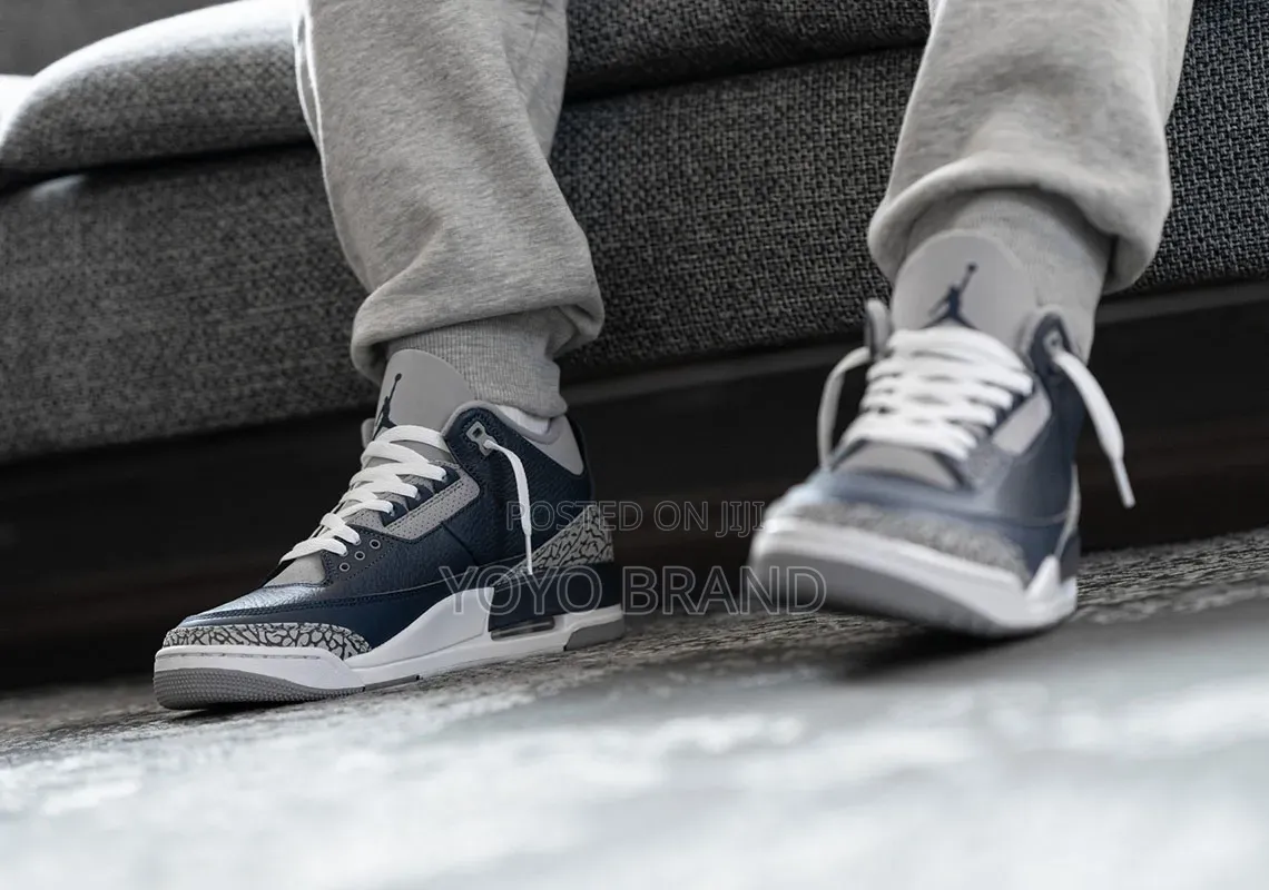 Nike Air Jordan 3 Retro "Mid Night Navy" George Town Unisex Shoes