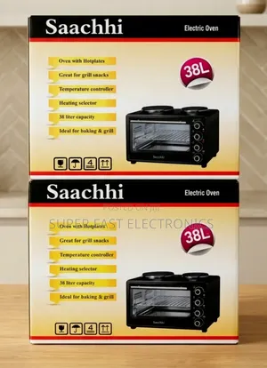 Saachhi Oven 38l Electric Oven With Dual Hotplates - Multi-Functional