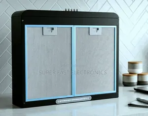 Kitchen Saker 60x60cm Range Hood Sleek Black Ventilation System