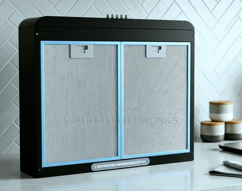 Kitchen Saker 60x60cm Range Hood Sleek Black Ventilation System