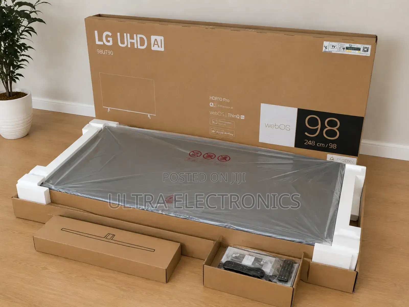 Lg 98ut90 98-Inch Uhd Smart in Its Original Shipping Box.