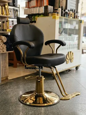 Hair Salon Stylist Chair - Golden Color