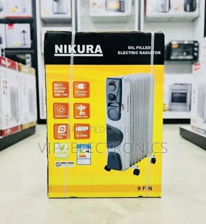 Nikura Room Heater 9-Fin Oil Filled Electric Radiator
