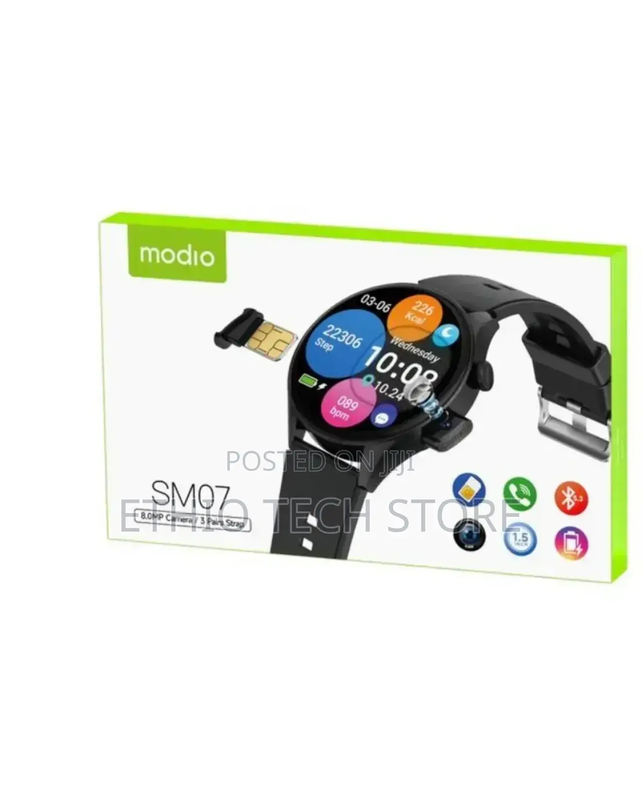 Modio Sm07 Sim Card Support Smart Watch