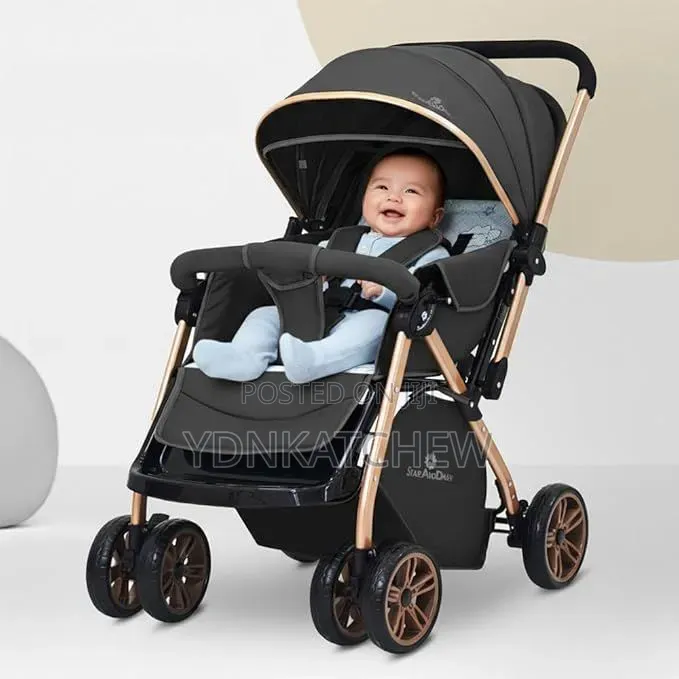 Luxury Baby Stroller With Bassinet መተኛ መሆን የሚችል