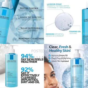 La Roche-Posay Purifying Foaming Cleanser 400ml- Original From Paris