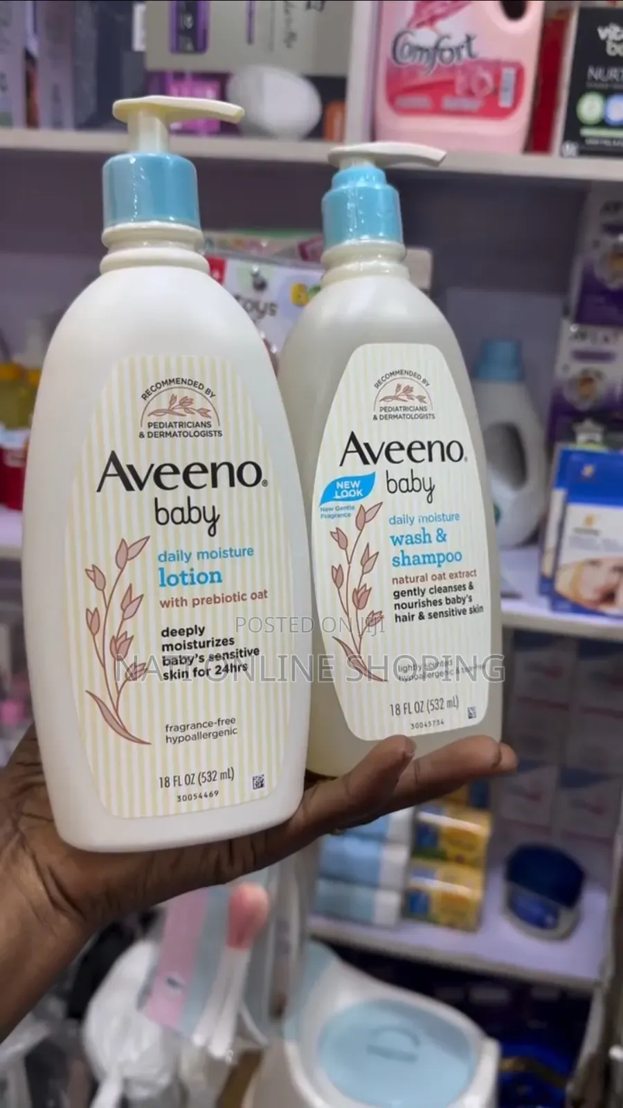 Aveeno Baby Lotion and Shampoo