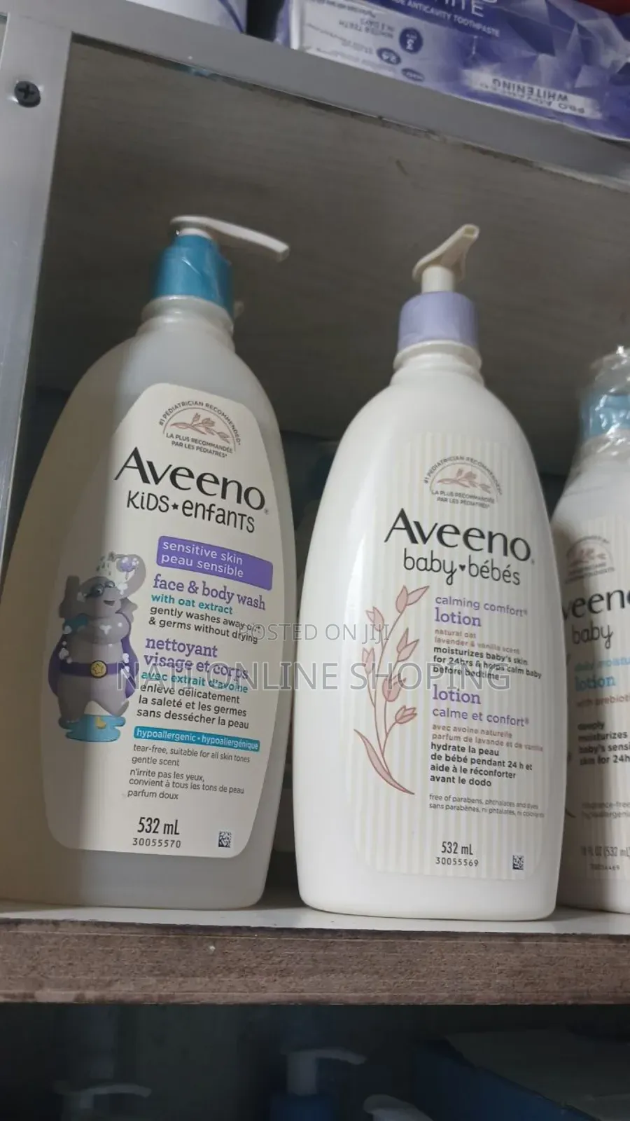Aveeno Baby Lotion and Shampoo