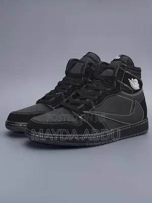 New Arrival Traviscott Air Jordan 1 High Black