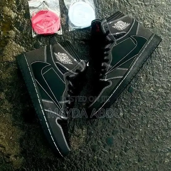 New Arrival Traviscott Air Jordan 1 High Black