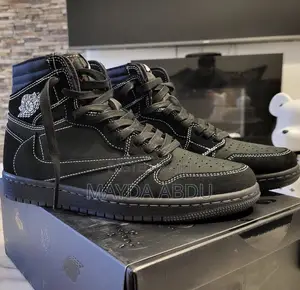 New Arrival Traviscott Air Jordan 1 High Black