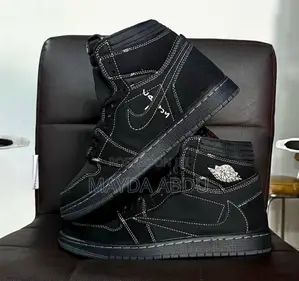 New Arrival Traviscott Air Jordan 1 High Black