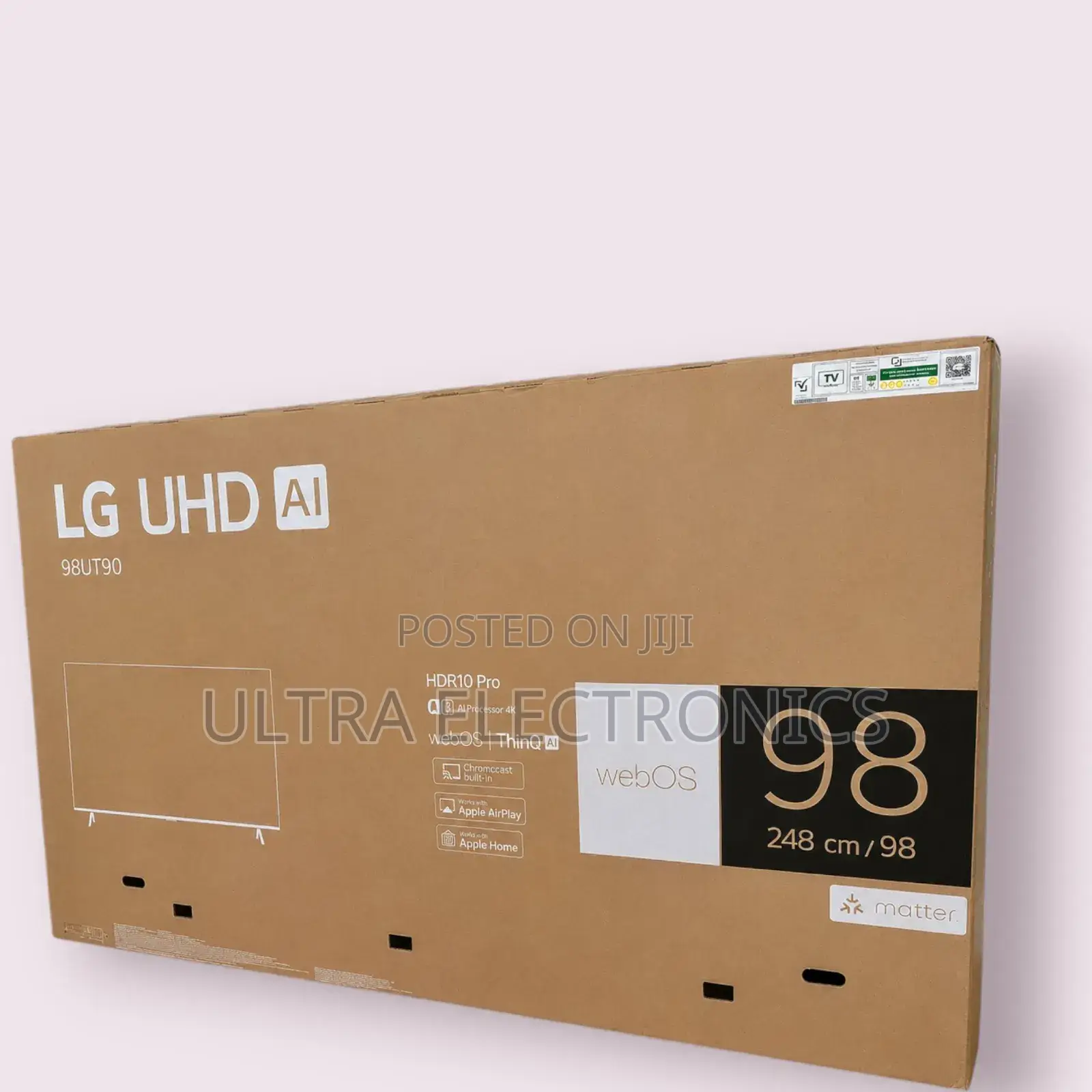 Lg 98-Inch Uhd Ai Thinq Smart Television in Its Original Television
