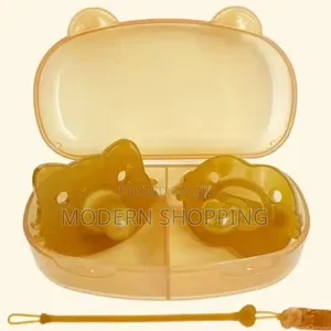 Baby Silicone Pacifier Set With Cute Storage Box