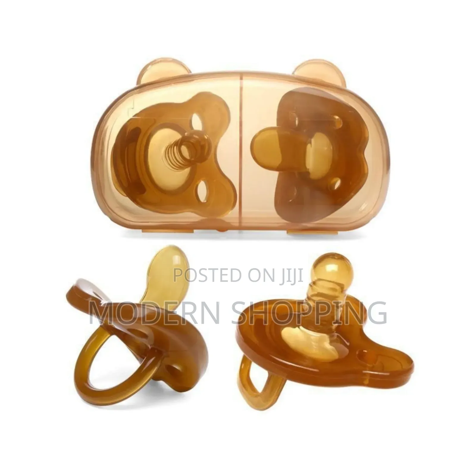 Baby Silicone Pacifier Set With Cute Storage Box