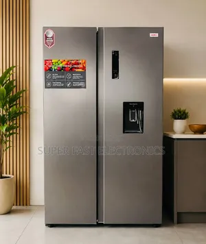 Akira Side by Side Refrigerator 667 With Water Dispenser